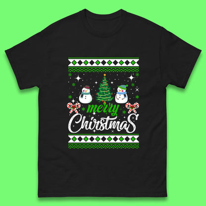 merry christmas snowman t shirt