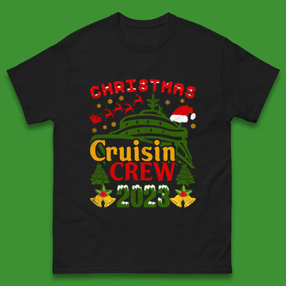 Christmas Cruisin Crew 2023 Xmas Cruise Vacation Cruising Squad Mens Tee Top