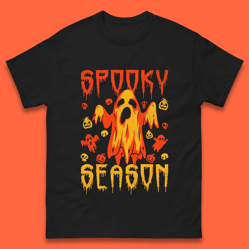 Spooky Season Halloween Ugly Scary Boo Ghost Halloween Vibes Mens Tee Top