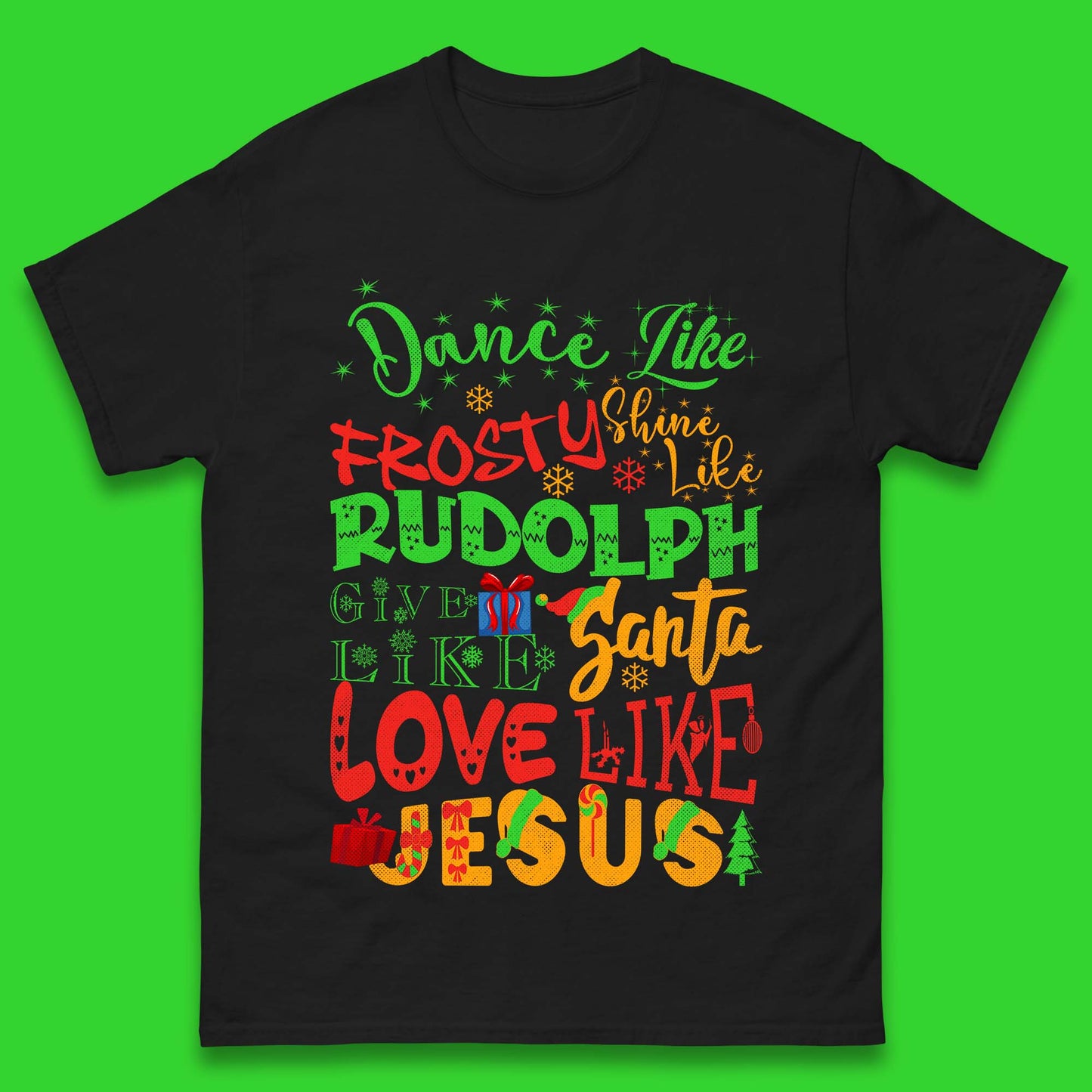 Dance Like Frosty Christmas Mens T-Shirt