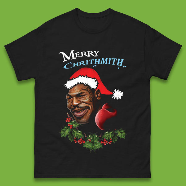 Mike Tyson Merry Chrithmith Mens T-Shirt