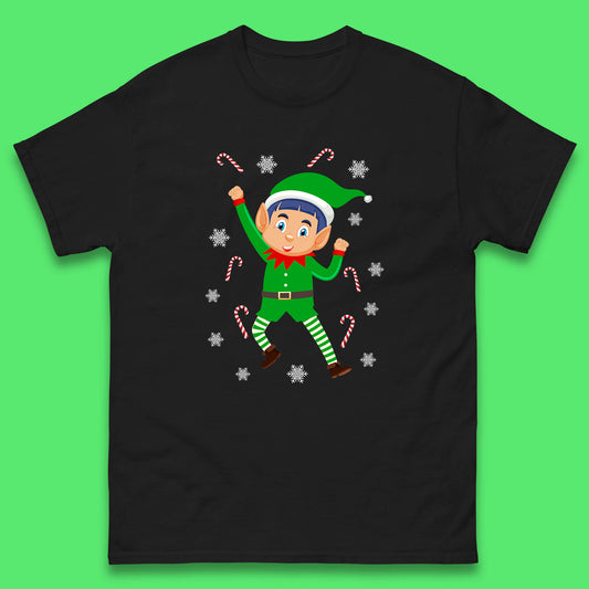 christmas elf cartoon t shirt