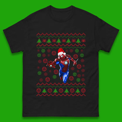 Iron Spider Man Suit Christmas Mens T-Shirt
