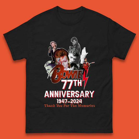Bowie 77th Anniversary Mens T-Shirt