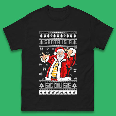 Santa Is A Scouse Christmas Mens T-Shirt