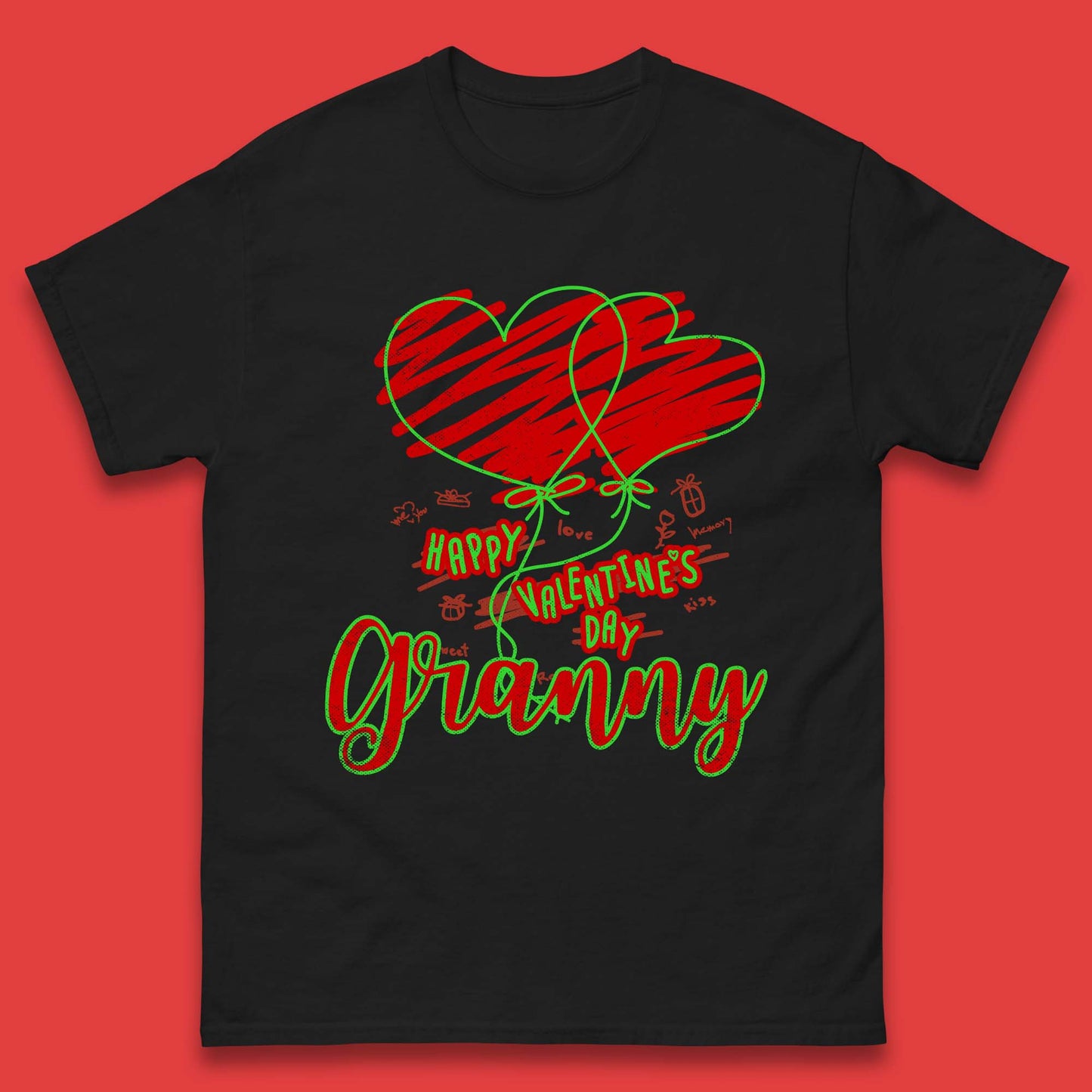 Happy Valentine's Day Granny Mens T-Shirt