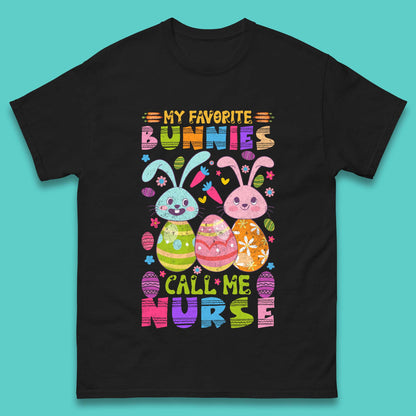 My Favorite Bunnies Call Me Nurse Mens T-Shirt