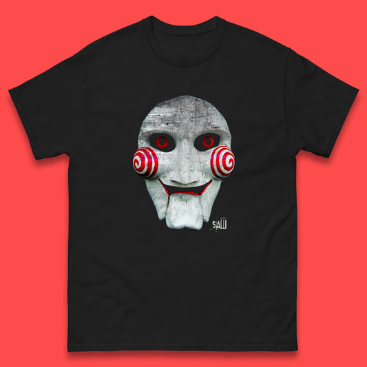 Vintage Saw Jigsaw Halloween Horror Movie Character Halloween Killer Mens Tee Top