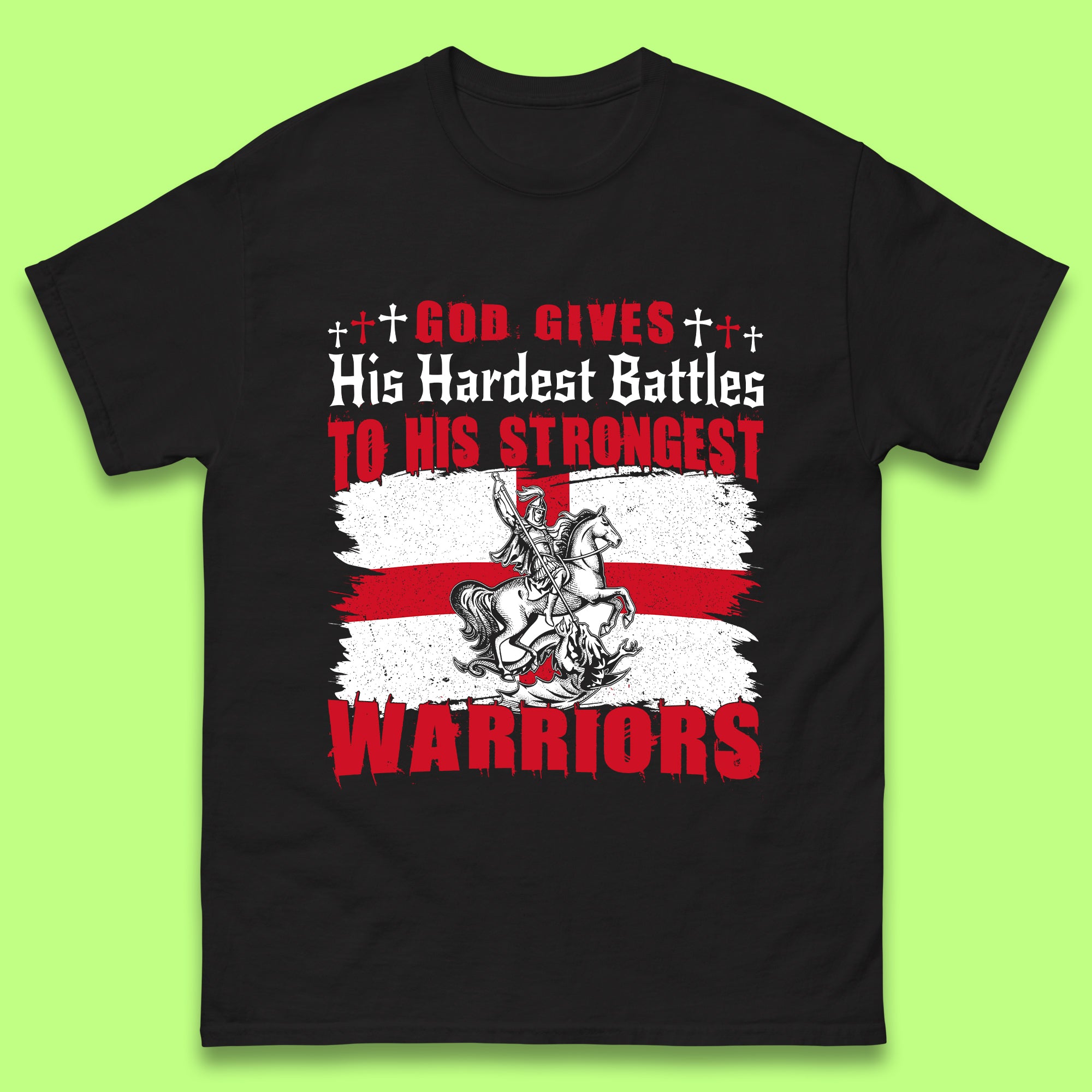 Strongest Warriors St. George's Day Mens T-Shirt