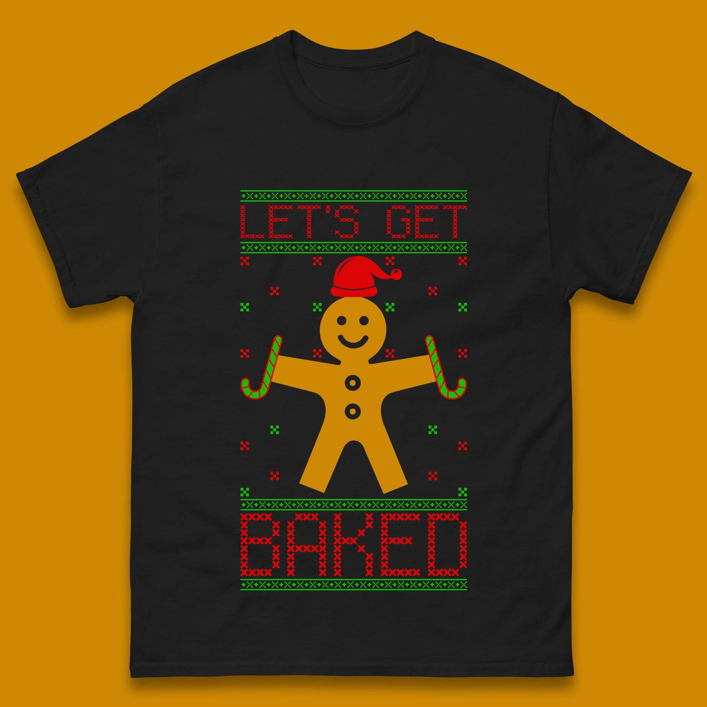 Gingerbread Christmas Mens T-Shirt