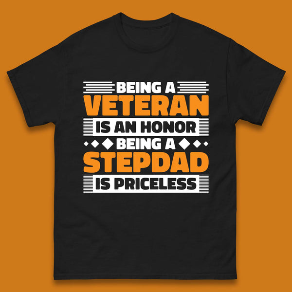 Veteran Stepdad Mens T-Shirt