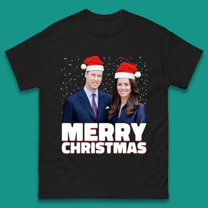 Prince William & Kate Merry Christmas Mens T-Shirt