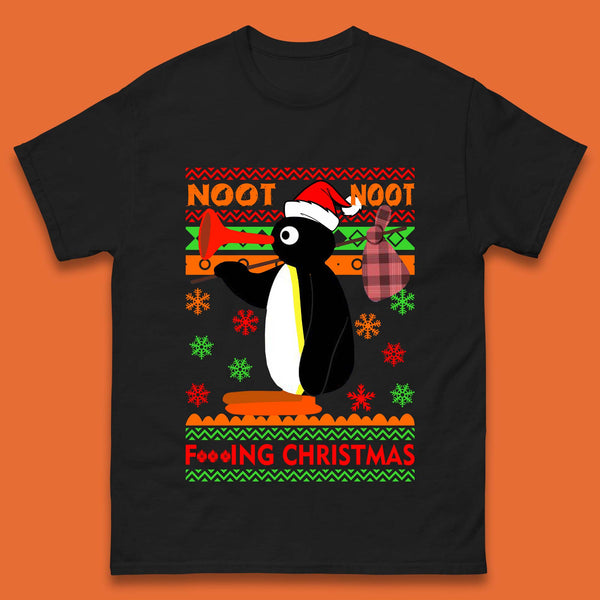 Noot Noot Penguin Christmas Mens T-Shirt