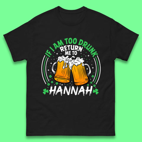 Personalised Beer Drinking St. Patrick's Day Mens T-Shirt