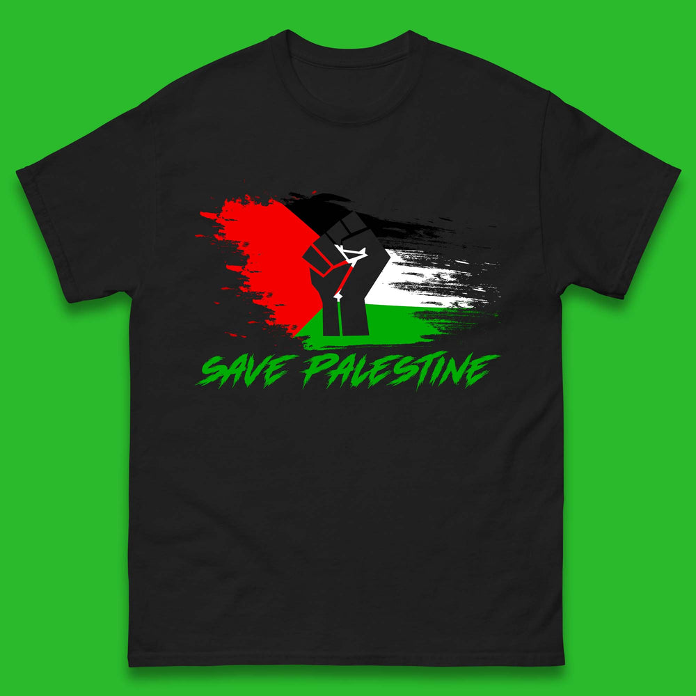 Save Palestine Freedom Protest Fist Palestine Flag Stand With Palestine Support Palestine Mens Tee Top