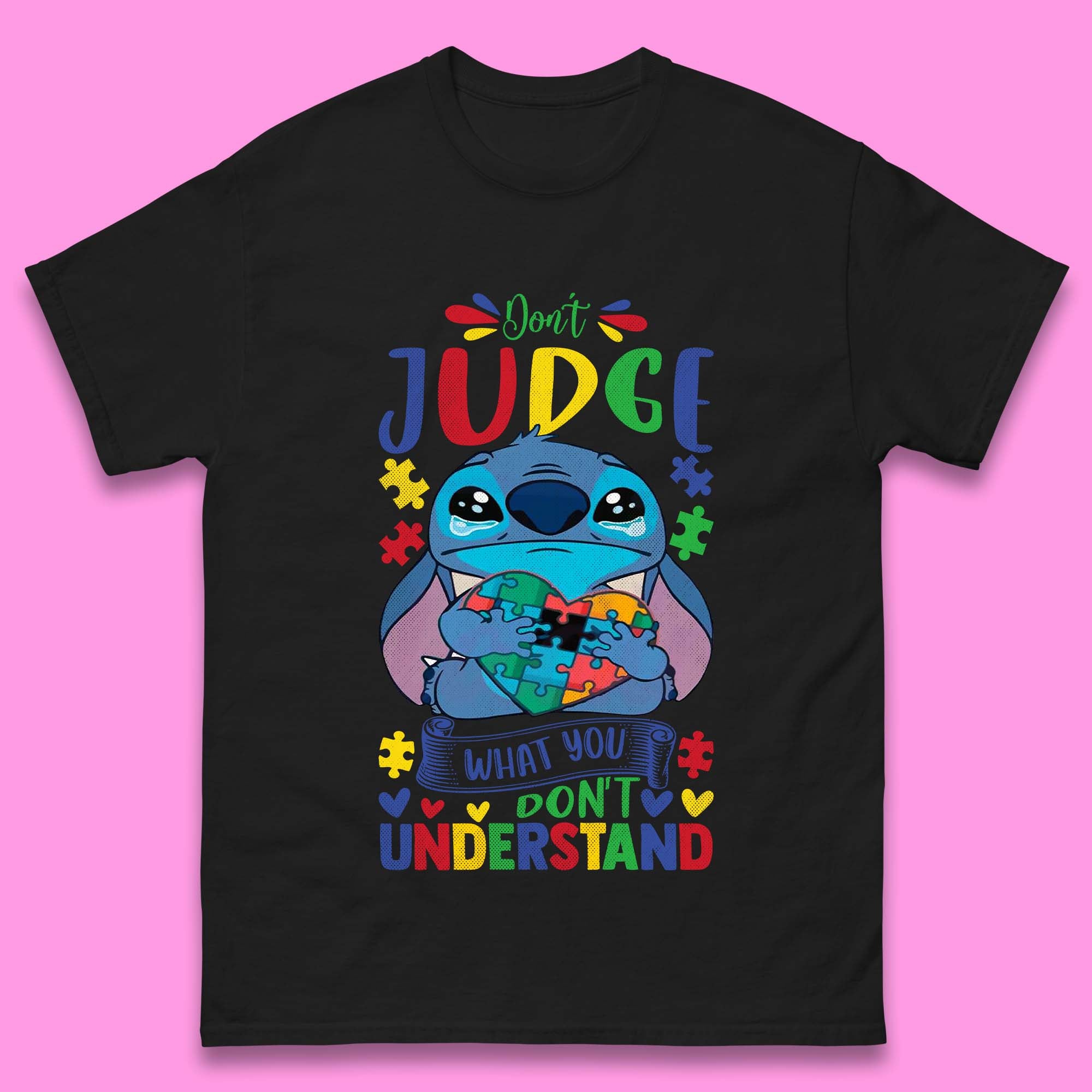 Autism Disney Stitch Mens T-Shirt