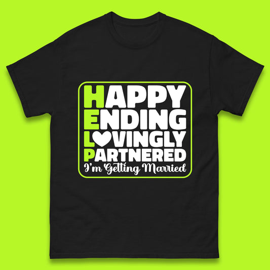 Help I'm Getting Married Sarcastic Bachelor Party Funny Bride & Groom Wedding Party Wedding Announcement Mens Tee Top