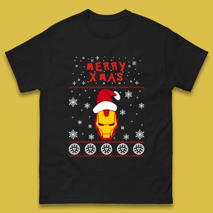 Merry Xmas Ironman Mens T-Shirt
