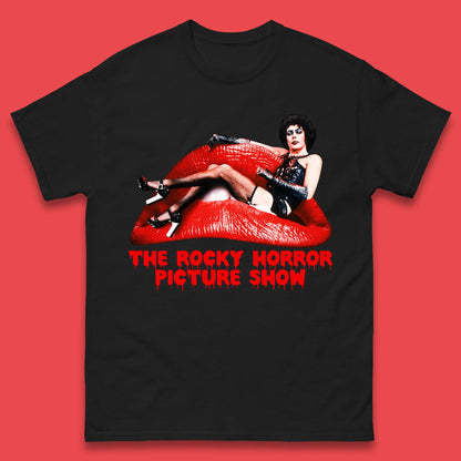 The Rocky Horror Show Halloween Horror Movie Red Lips Mens Tee Top