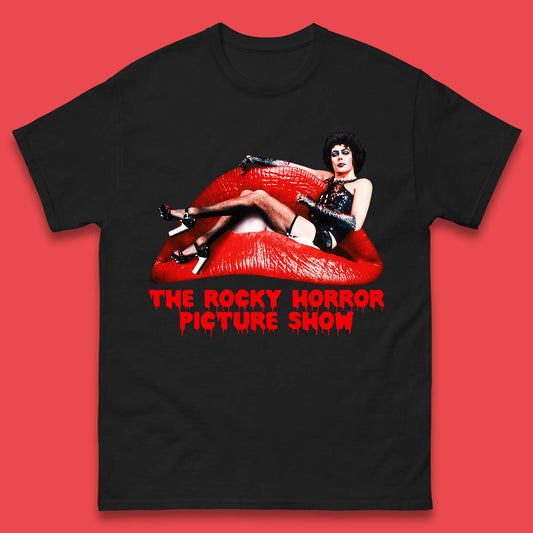 The Rocky Horror Show Halloween Horror Movie Red Lips Mens Tee Top
