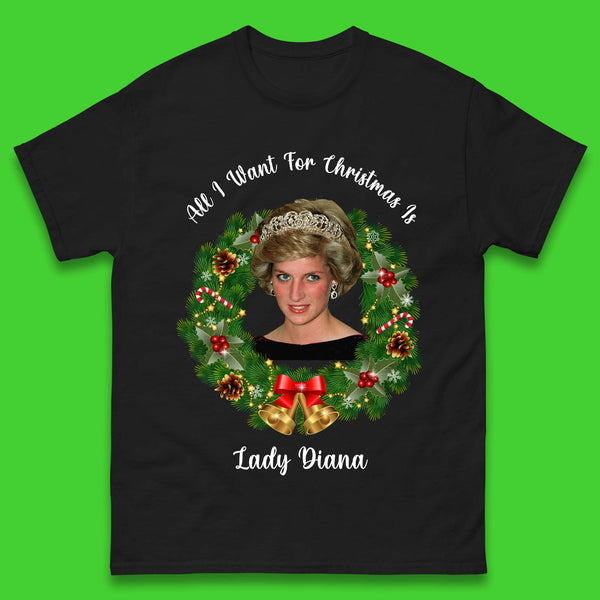 Lady Diana Christmas Mens T-Shirt