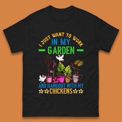 Hangout With My Chickens Mens T-Shirt