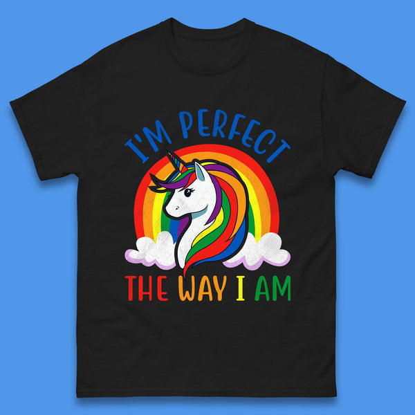 Rainbow Unicorn LGBT Pride Mens T-Shirt