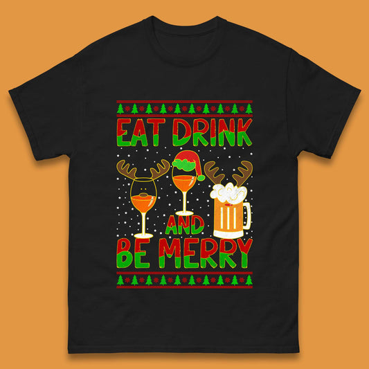 Christmas Drinking Mens T-Shirt