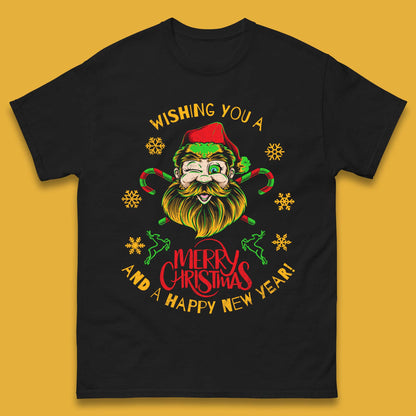 winking santa t shirt