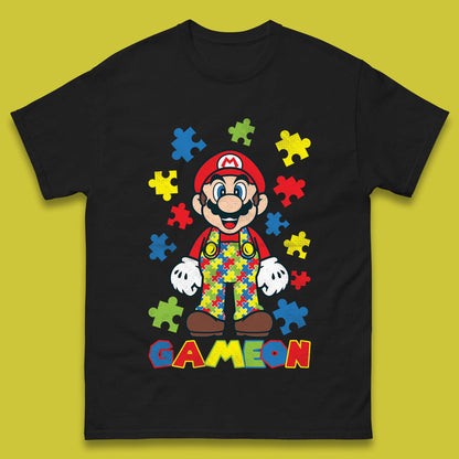 Autism Super Mario Mens T-Shirt