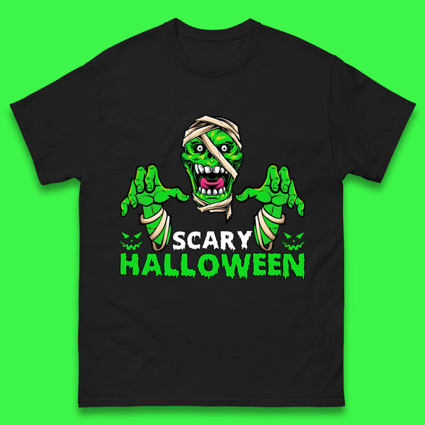 Scary Halloween Skull Zombie Mummy Horror Monster Zombie Hands Scary Vibes Mens Tee Top