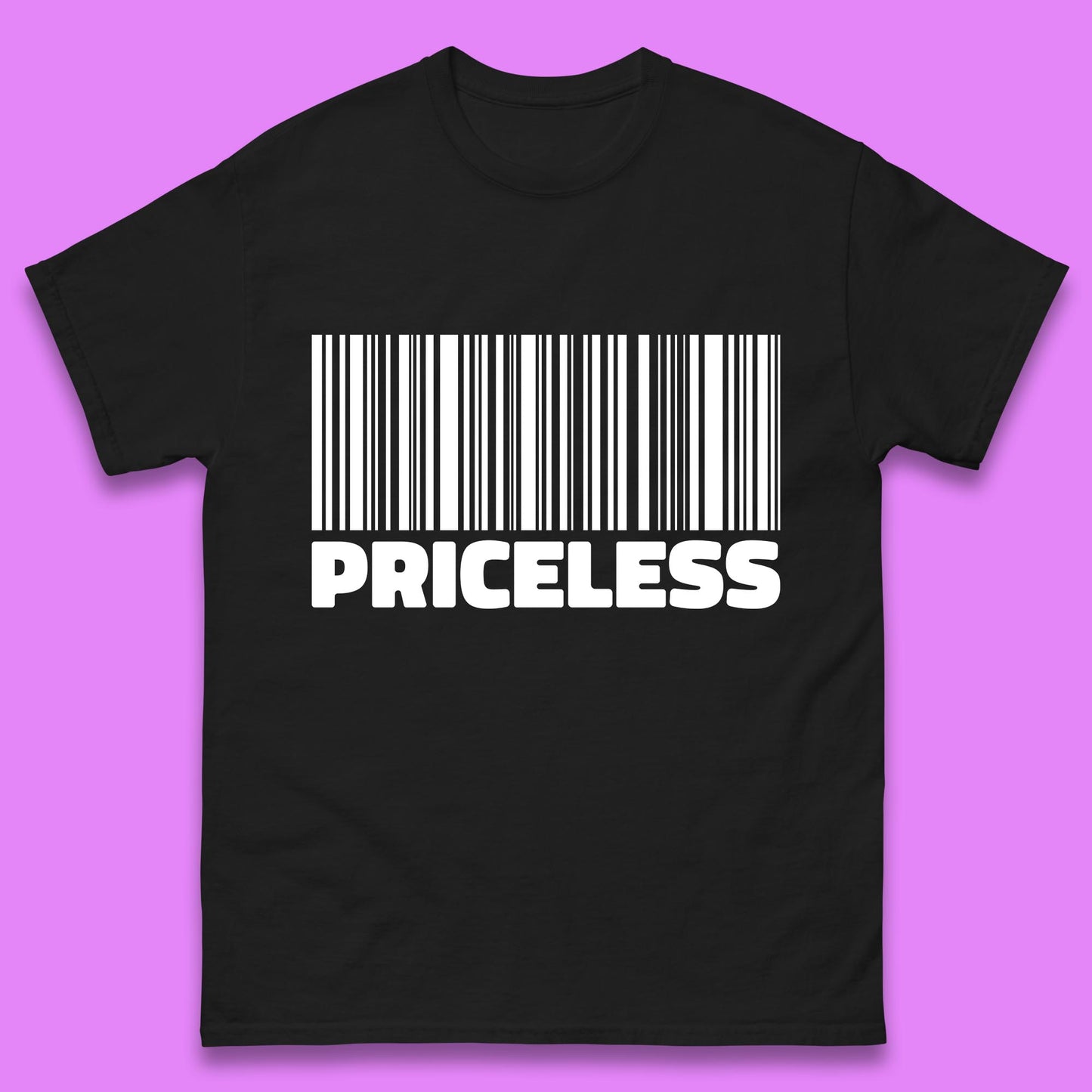 Scan For Priceless Barcode Funny Label Inspirational Empowerment Mens Tee Top