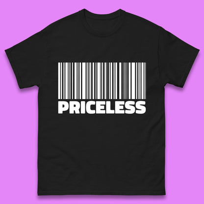 Scan For Priceless Barcode Funny Label Inspirational Empowerment Mens Tee Top