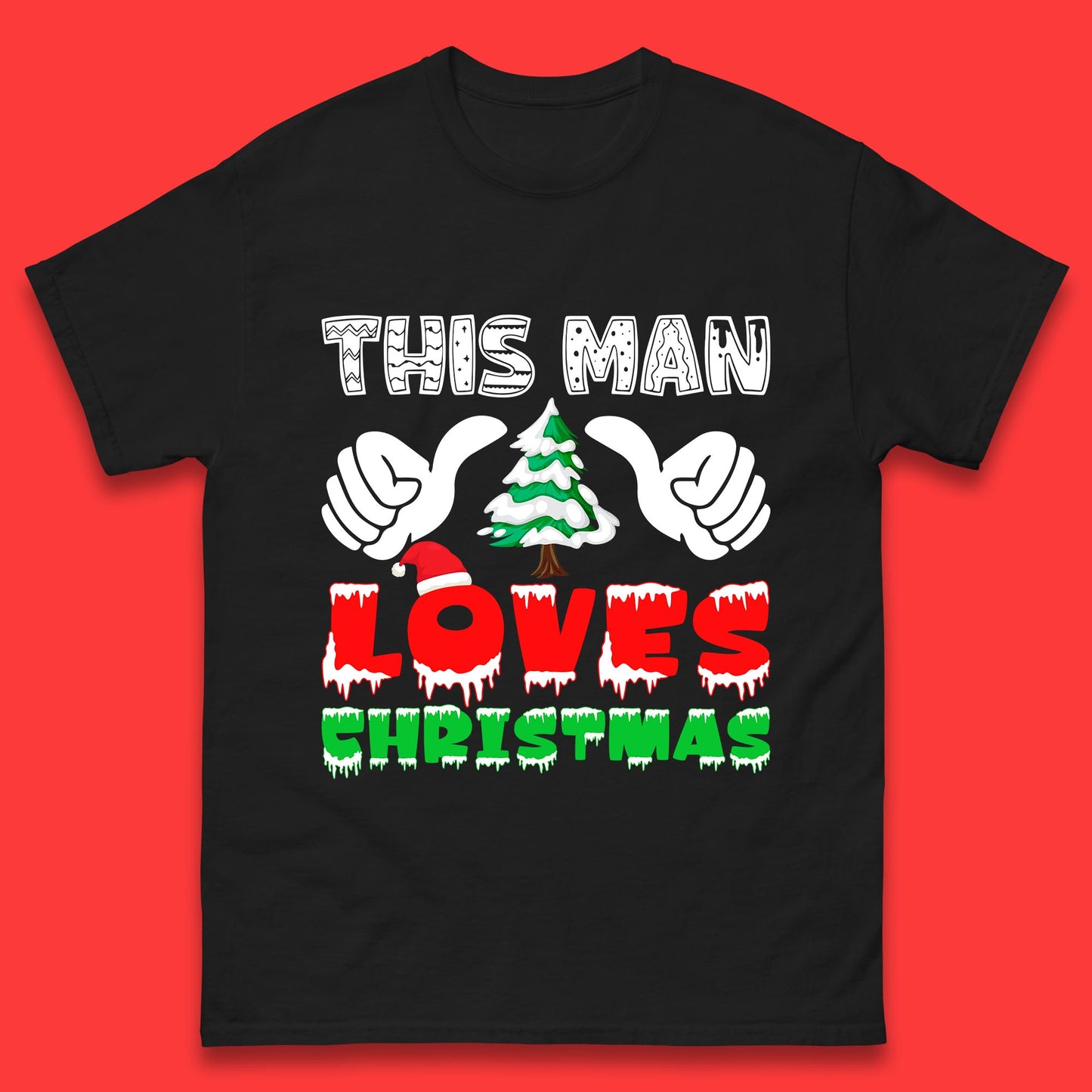 this man loves christmas t shirt