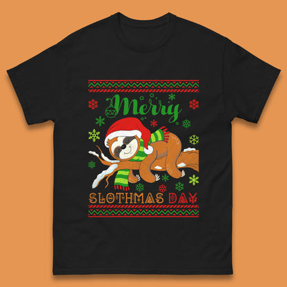 sloth christmas t shirt