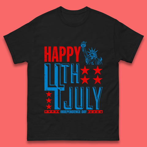 Happy 4th Of July Independence Day Statue Of Liberty Patriotic Celebration Mens Tee Top