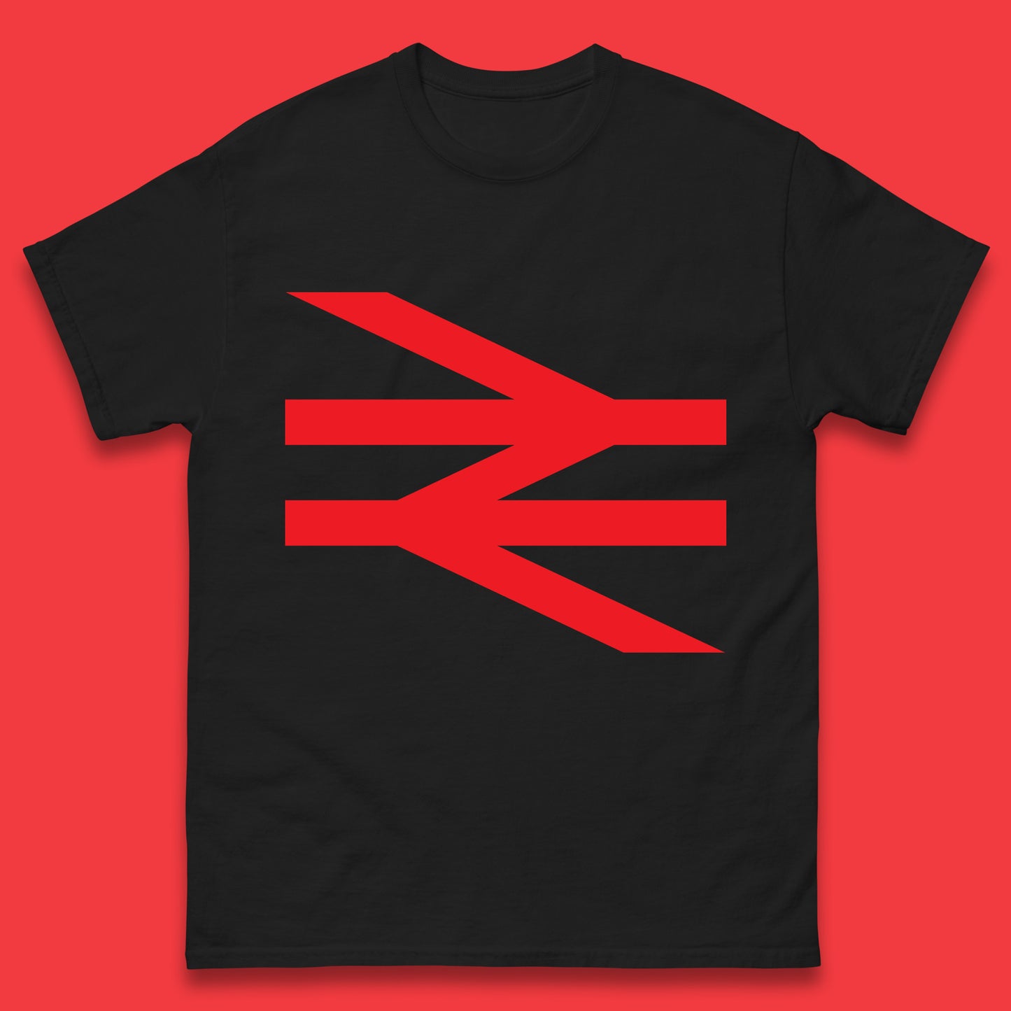 British Rail Union Jack Logo Trains Trainspotter Train Nationalisation Britain Uk Labour Politics Mens Tee Top