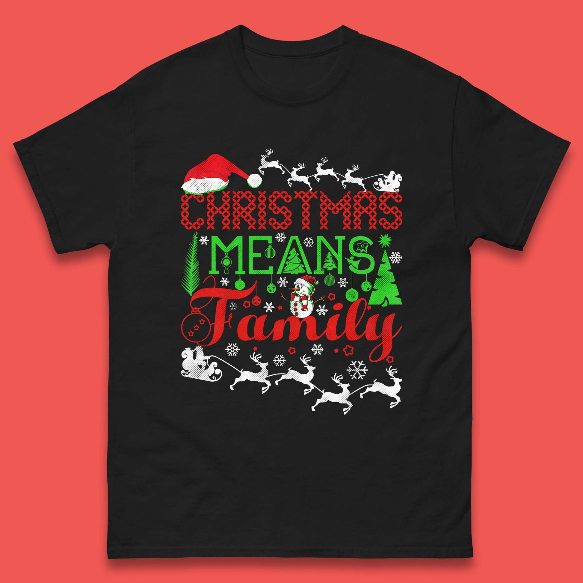 christmas means family t shirt