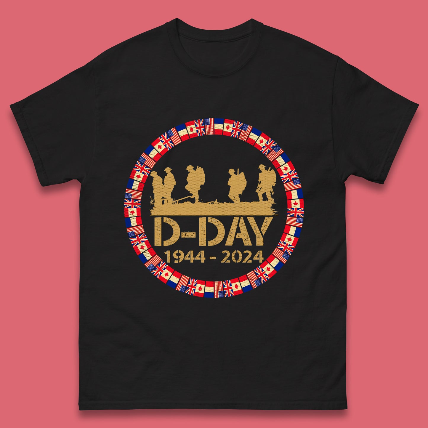 D-Day 1944-2024 Mens T-Shirt