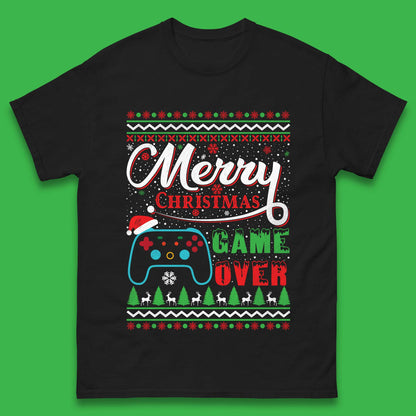 Merry Christmas Game Over Mens T-Shirt