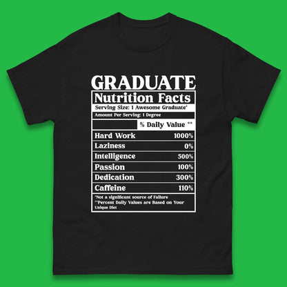 Graduate Nutrition Facts Mens T-Shirt
