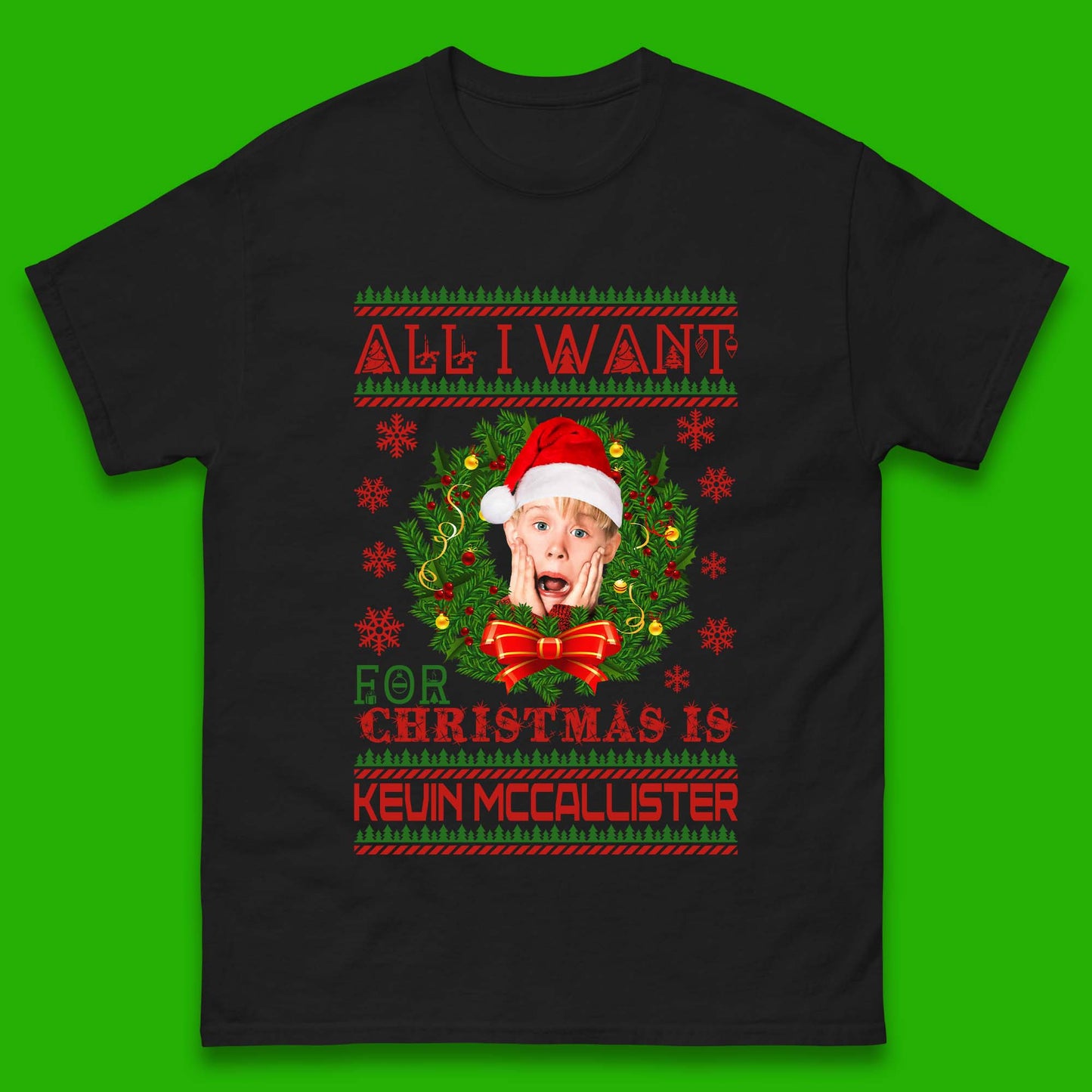 Kevin McCallister Christmas Mens T-Shirt