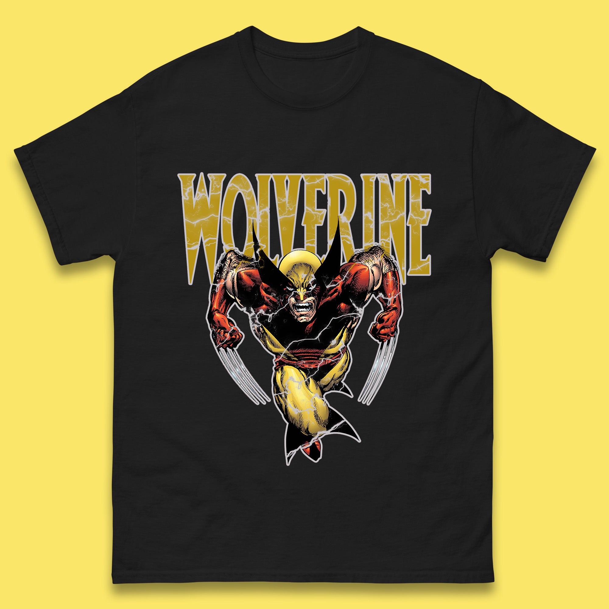 Wolverine Comic book character Marvel Comics Vintage Marvel Wolverine Mens Tee Top