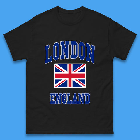 London England Flag Great Britain United Kingdom Uk Union Jack Souvenir British Flag Mens Tee Top