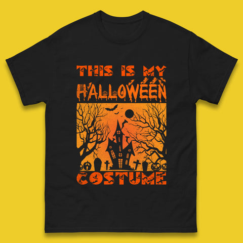 This Is My Halloween Costume Horror Scary Haunted House Spooky Season Mens Tee Top