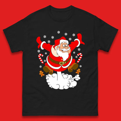 farting santa claus christmas t shirt