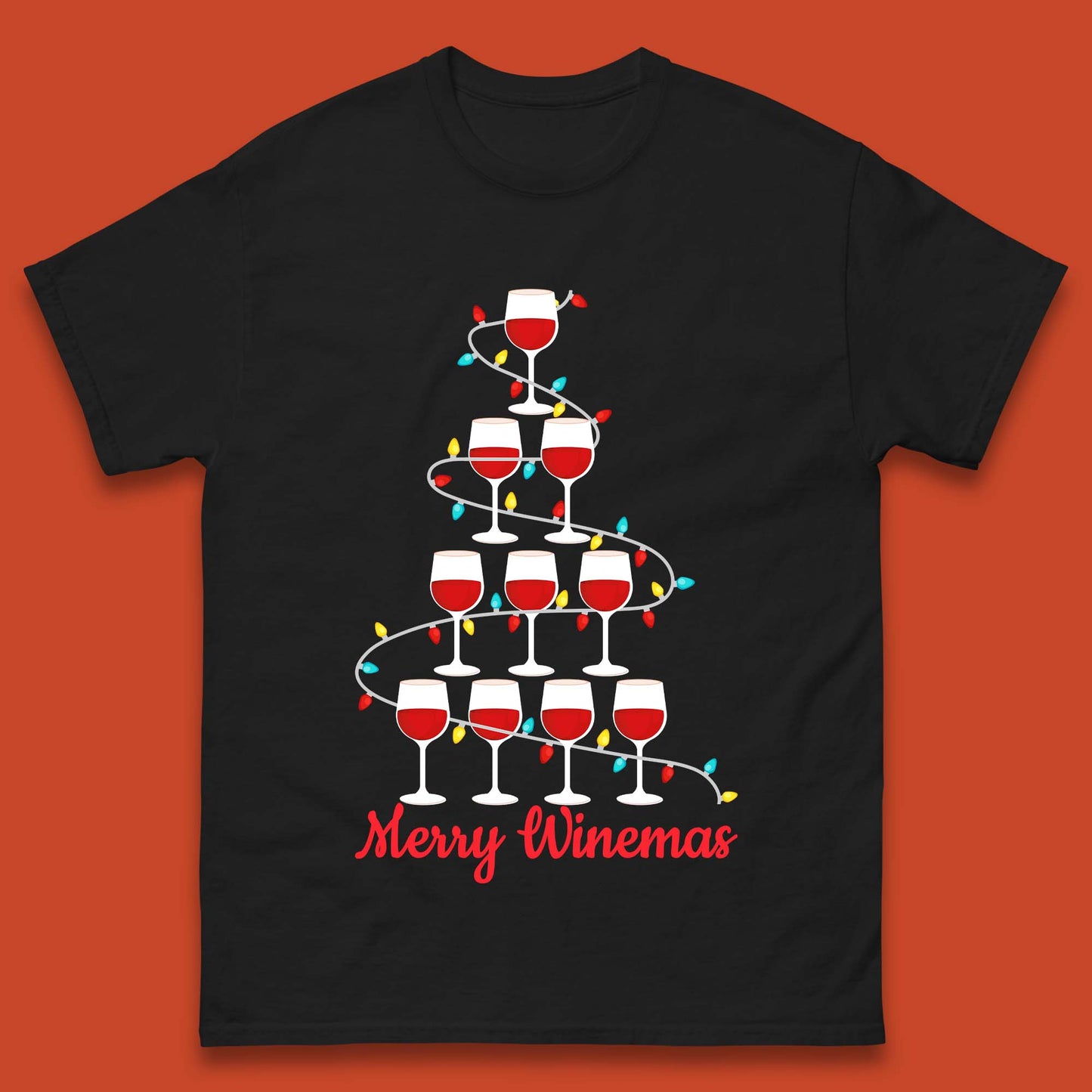 Merry Winemas Christmas Mens T-Shirt