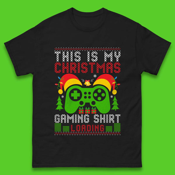 Loading Gamer Christmas Mens T-Shirt