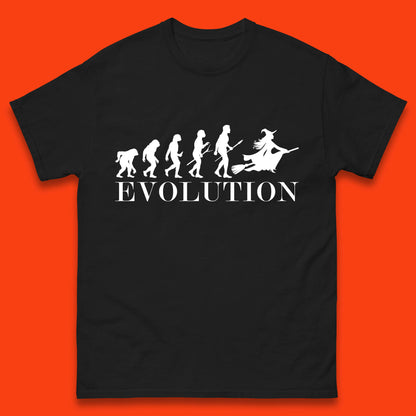 Witch Evolution Halloween Scary Spooky Witch Costume Mens Tee Top