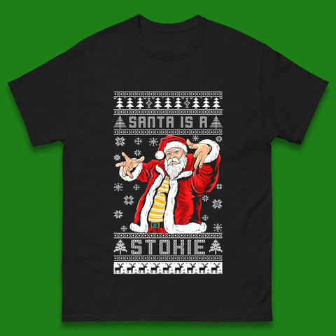 Santa is A Stokie Christmas Mens T-Shirt